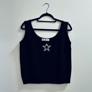 St. John Vintage Black Knit Top